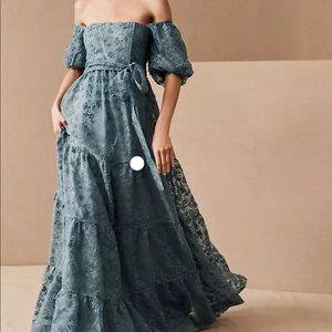 BHLDN Beatrice Organza Maxi Dress Size 12